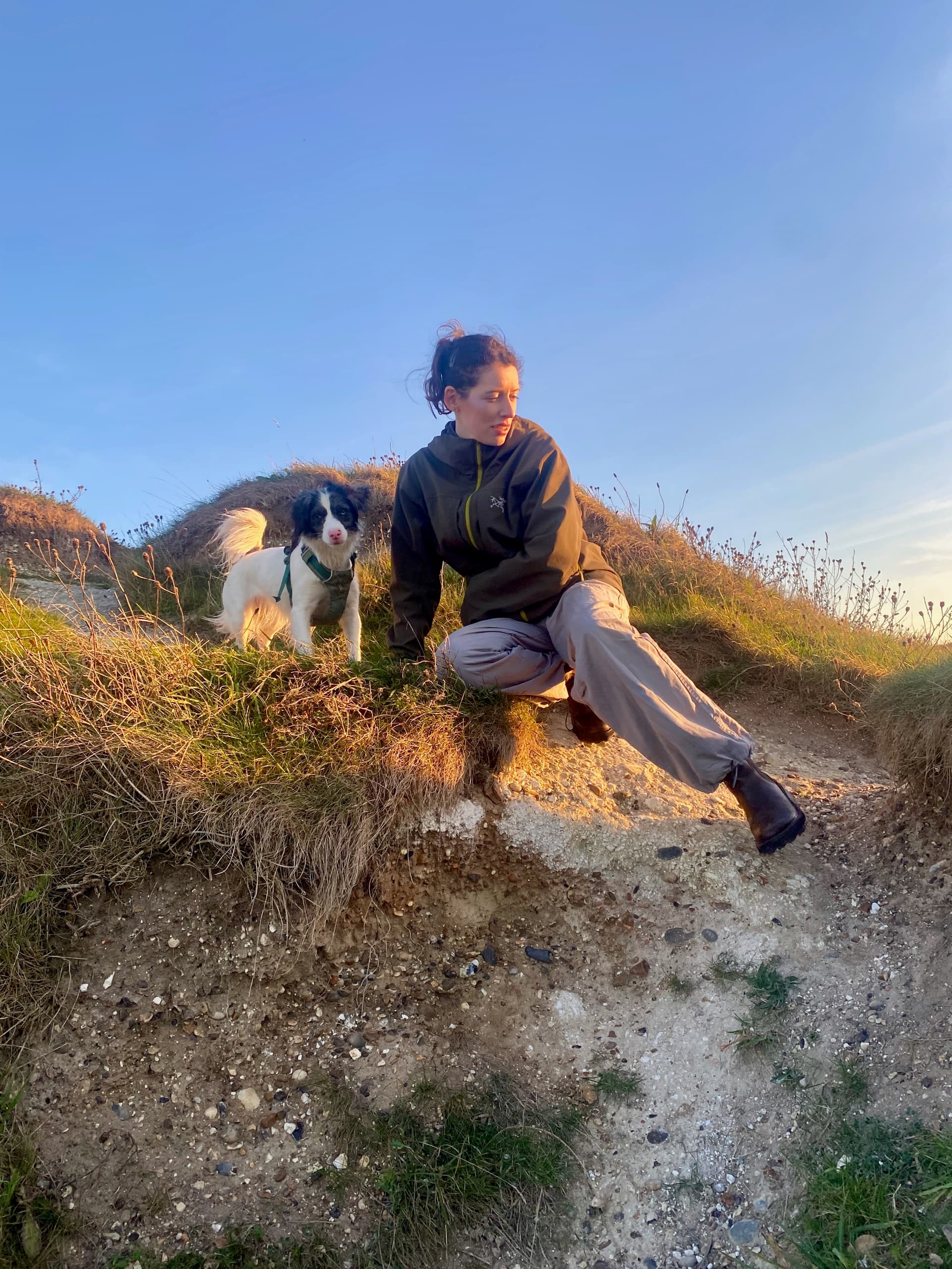 Brigit and Rowan exploring the Dales